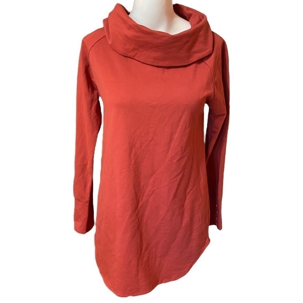 Soft Surroundings Rust Colored Cowl Neck Tunic XS (2-4)